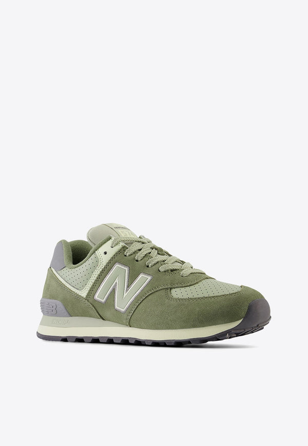 574 Low-Top Sneakers in Deep Olive