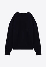 Ami De Coeur Intarsia Knit Wool Sweater