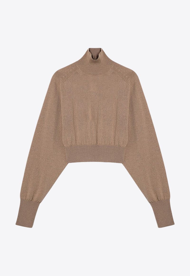 Ululato Turtleneck Cropped Wool Sweater