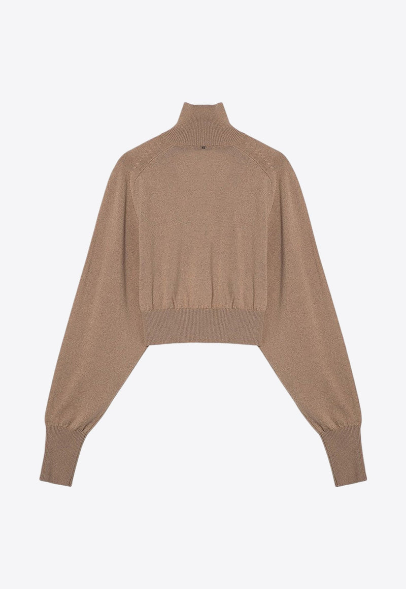 Ululato Turtleneck Cropped Wool Sweater