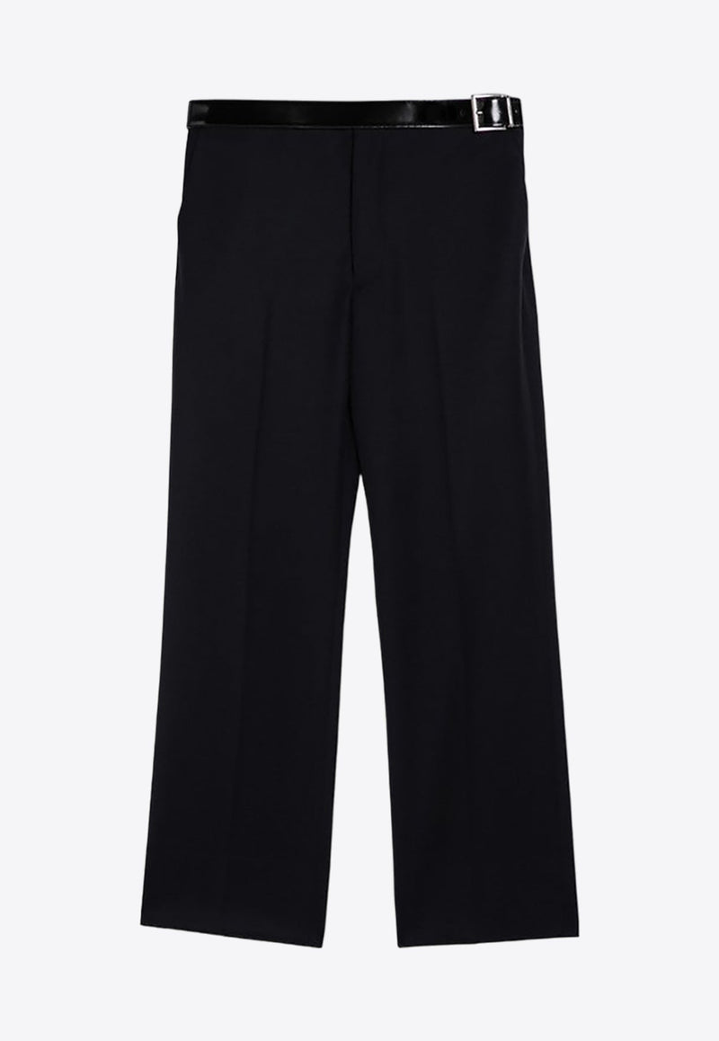 Belted Tailored Wool Pants