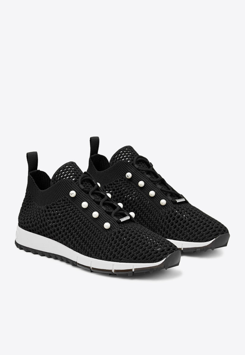 Veles Crochet Knit Low-Top Sneakers