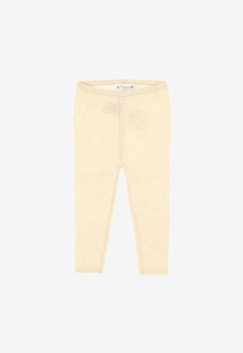 Babies Knitted Leggings in Cashmere