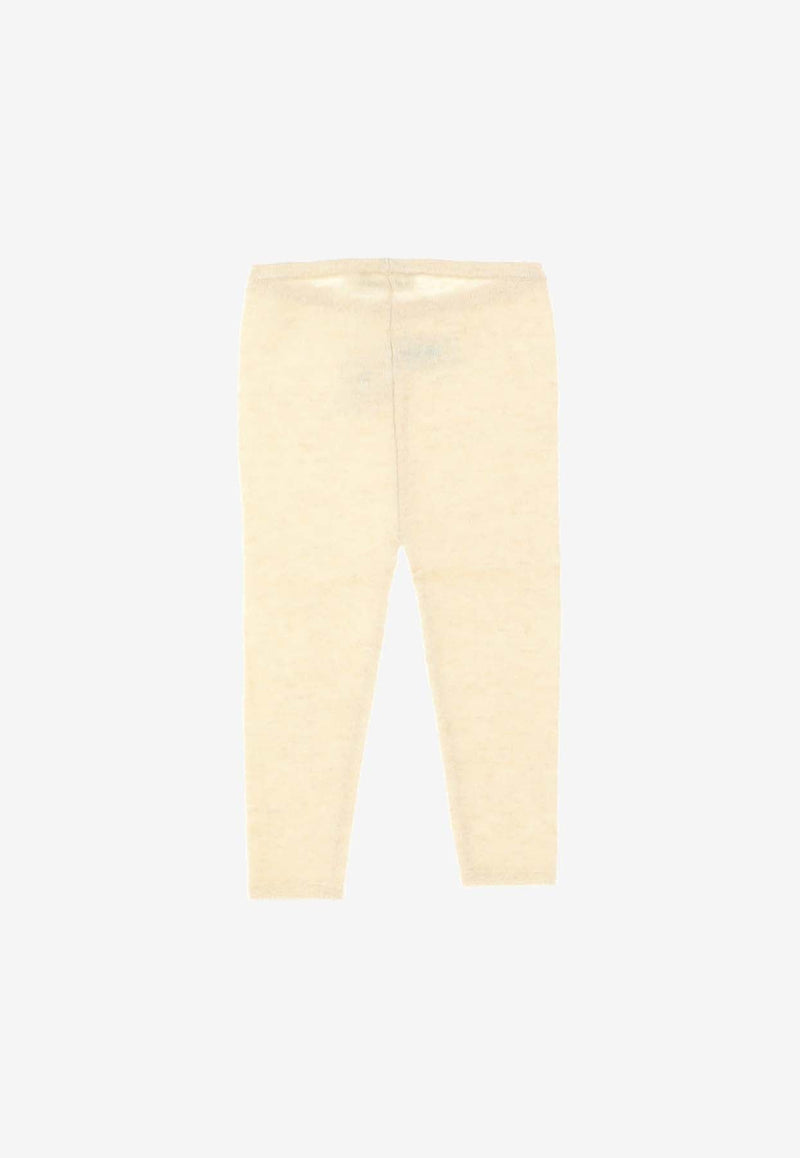 Babies Knitted Leggings in Cashmere