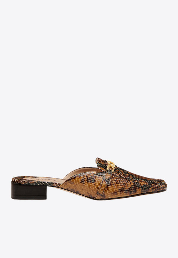 Whitney Python-Effect Slippers