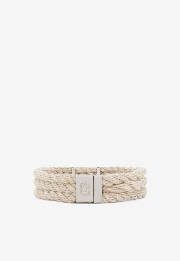 Marina Logo Plaque Cord Bracelet