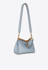 Medium Vela Leather Shoulder Bag