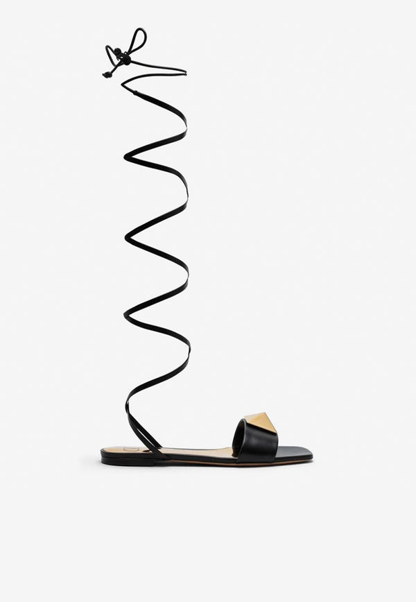Maxi Stud Gladiator Sandals in Leather