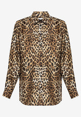 Leopard Print Silk Shirt