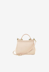 Medium Sicily Top Handle Bag in Dauphine Leather