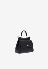 Medium Sicily Top Handle Bag in Dauphine Leather