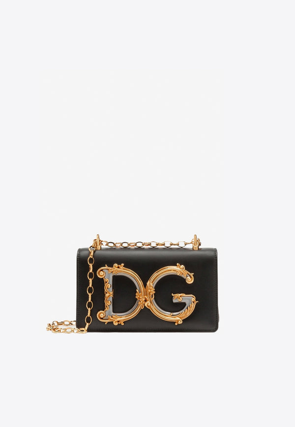 DG Girls Calfskin Chain Phone Bag