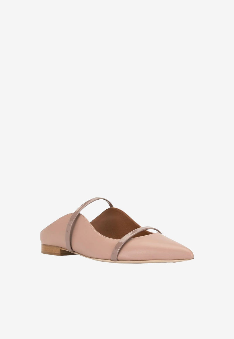 Maureen Flat Mules in Nappa Leather