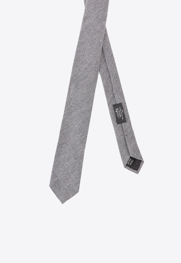 Pointed-Tip Wool Tie