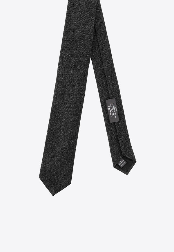 Pointed-Tip Wool Tie