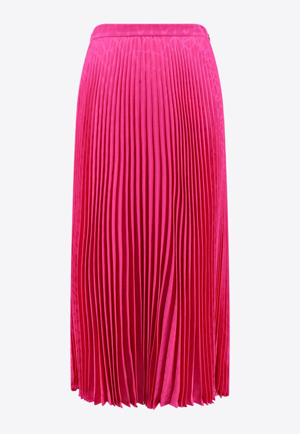 Toile Iconographe Silk Plisse Midi Skirt