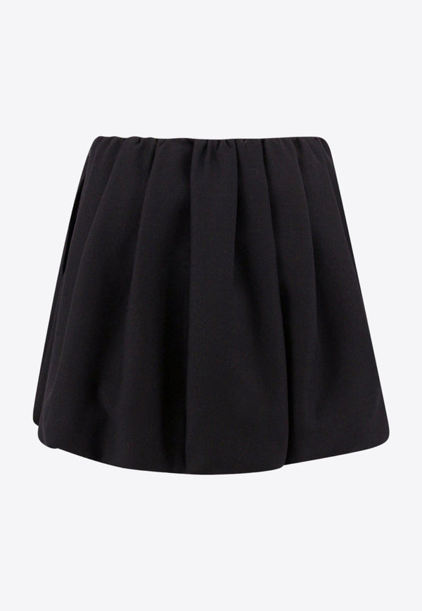 Crepe Couture Mini Peplum Skirt