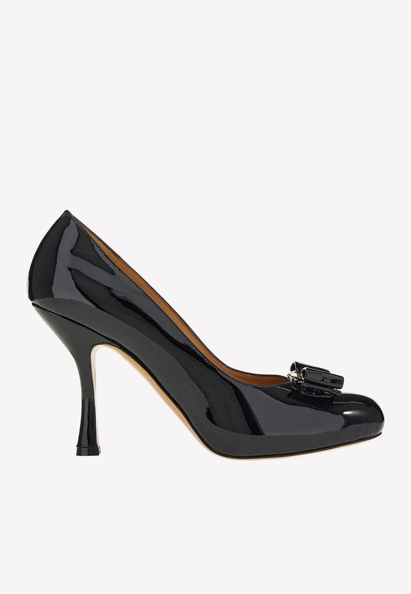 Kali 100 Vara Bow Pumps in Patent Leather