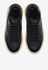 Cassio Leather High-Top Sneakers