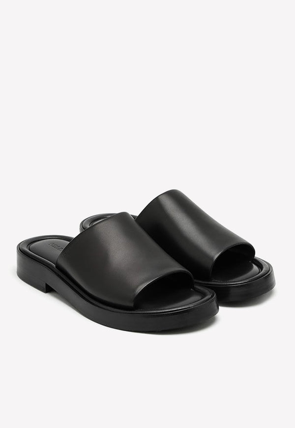 Slip-On Calf Leather Slides