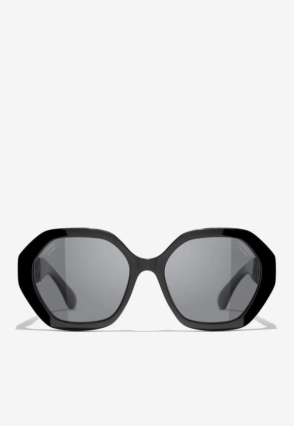 CC Logo Hexagon Sunglasses