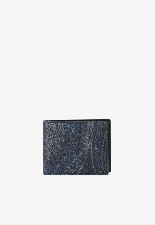 Paisley Jacquard Bi-Fold Wallet