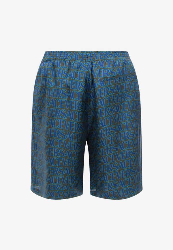 Barocco Silk Bermuda Shorts