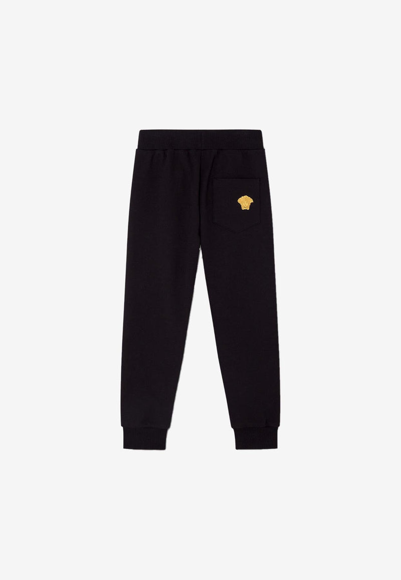 Boys Embroidered Medusa Track Pants