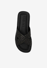 Greca Sandals in Calf Leather