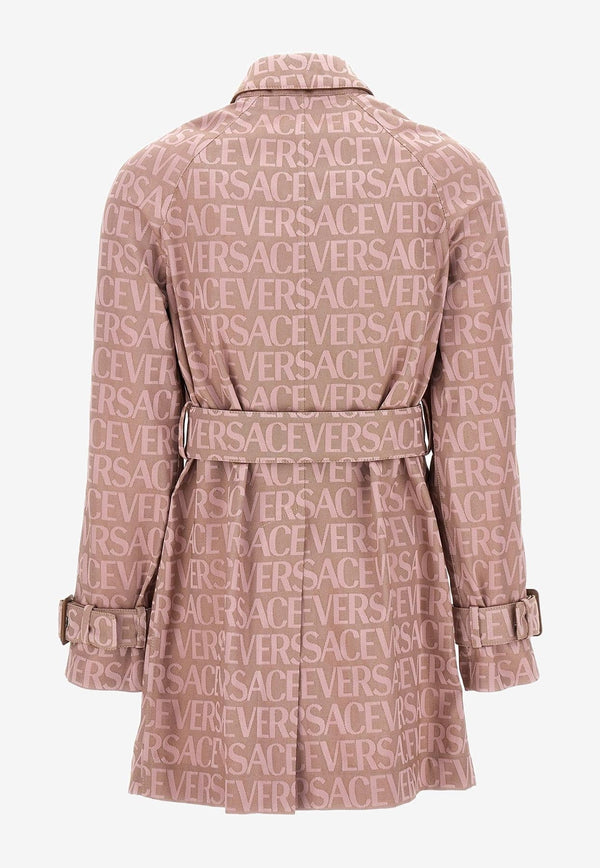 All-over Logo Jacquard Trench Coat