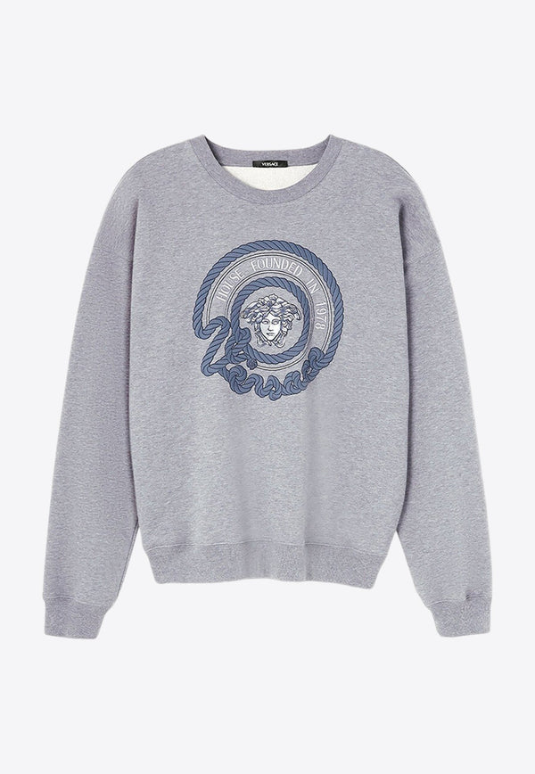 Nautical Medusa Embroidered Sweatshirt