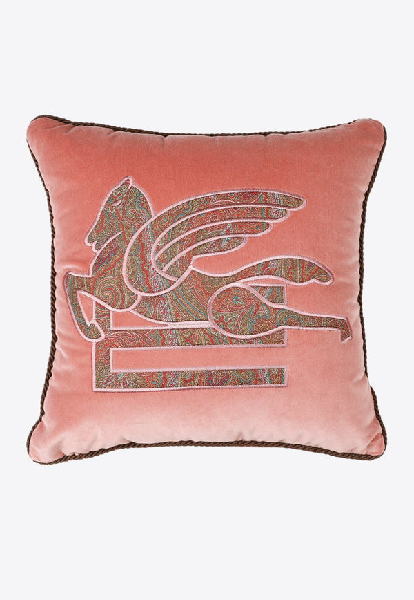 Logo Velvet Cushion