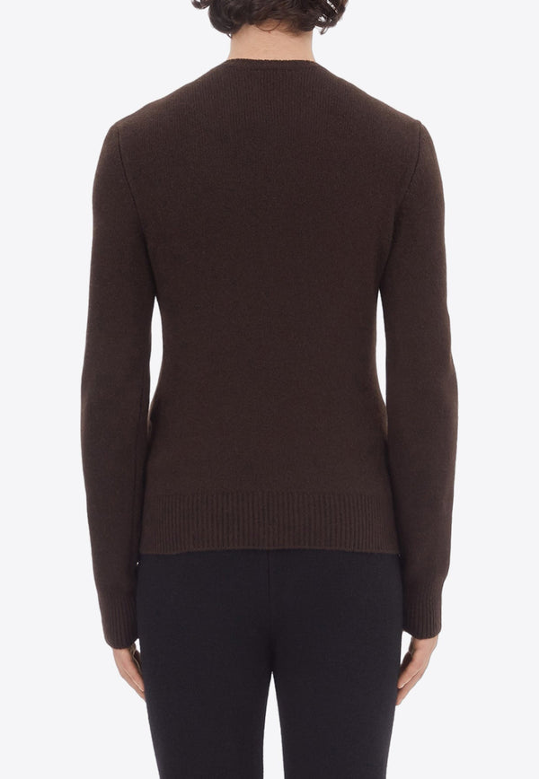 V-Neck Long-Sleeved Sweater