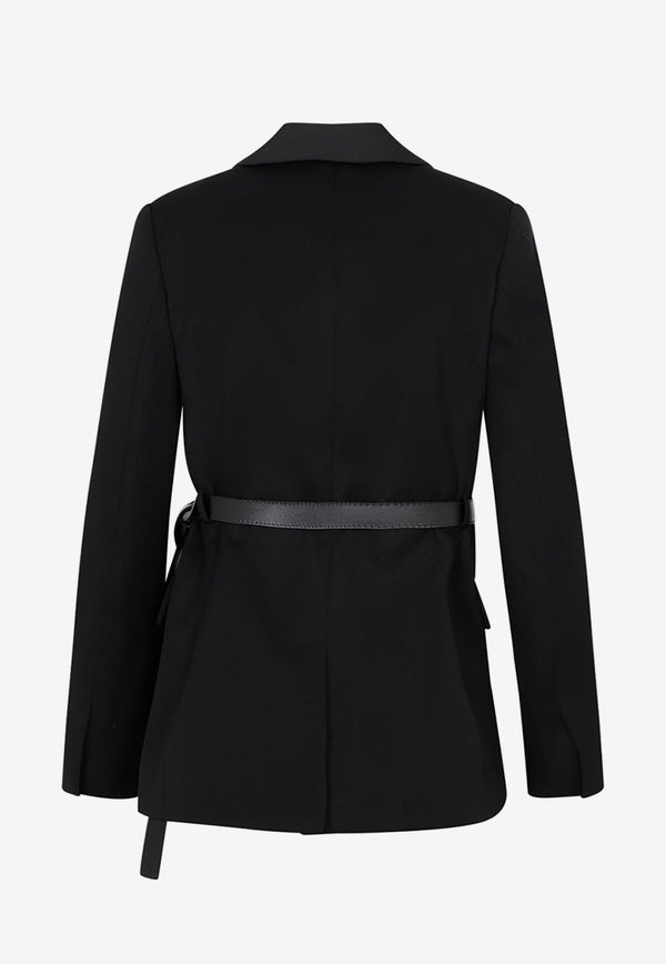 Belted Tailored Blazer in Wool