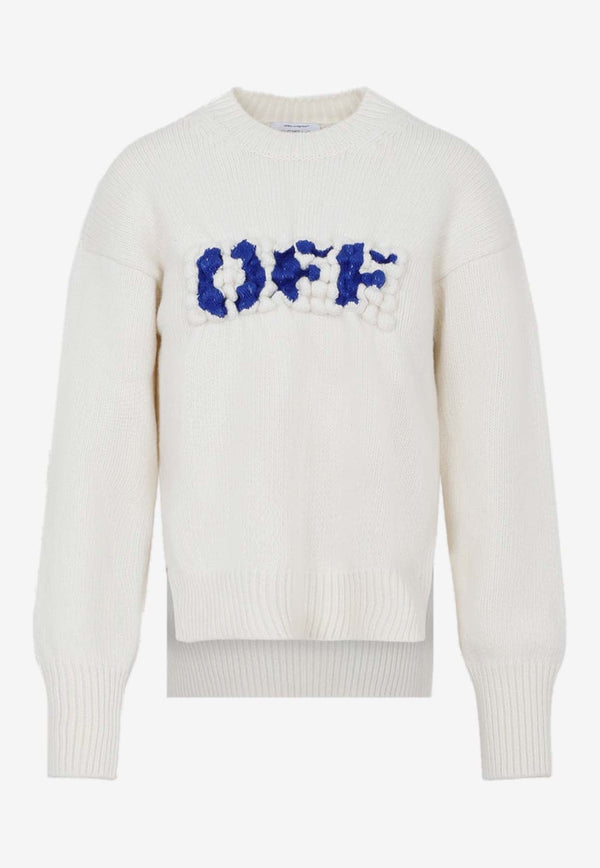 Boiled Logo Knitted Wool Sweater