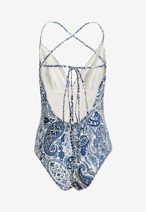 Floral Paisley One-Piece Swimsuit