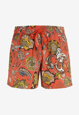 Tattoo Print Swim Shorts