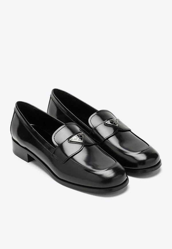 Logo Leather Loafers