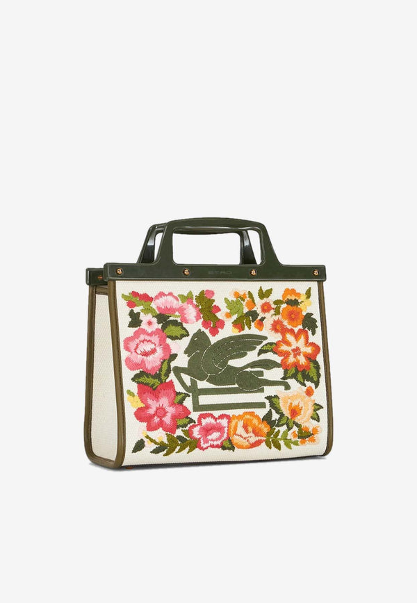 Small Love Trotter Floral Tote Bag