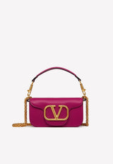 Small VLogo Shoulder Bag in Calfskin