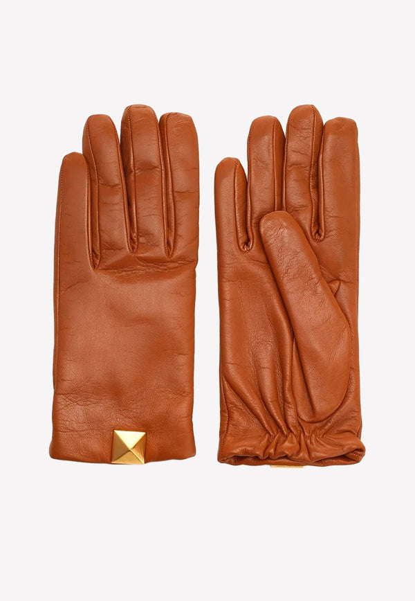 Roman Stud Leather Gloves