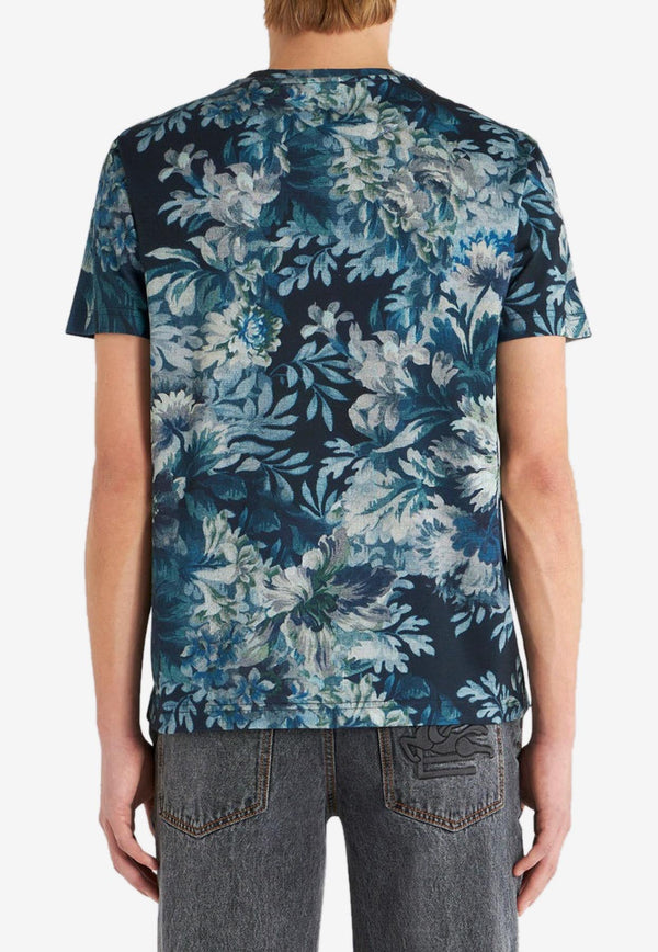 Floral Print Short-Sleeved T-shirt