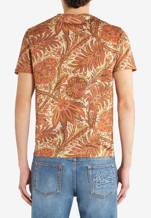 Floral Foliage Print T-shirt