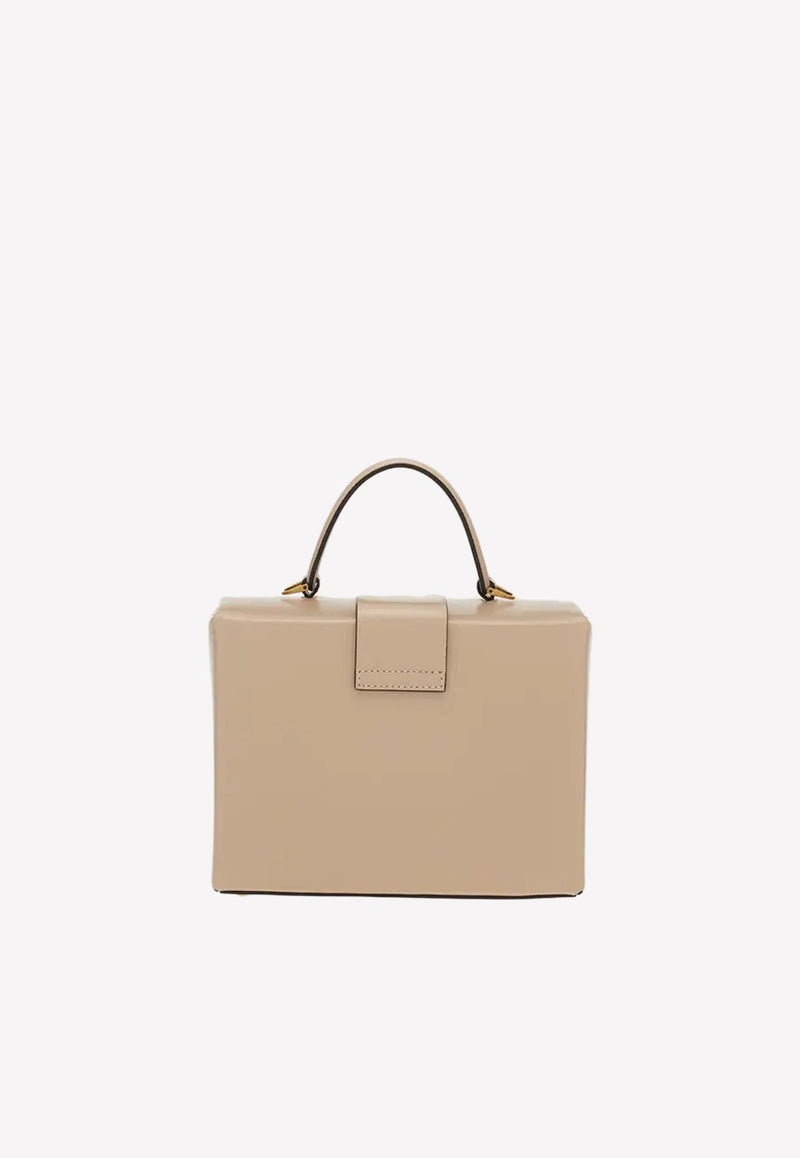 Trifolio Box Top Handle Bag in Calf Leather