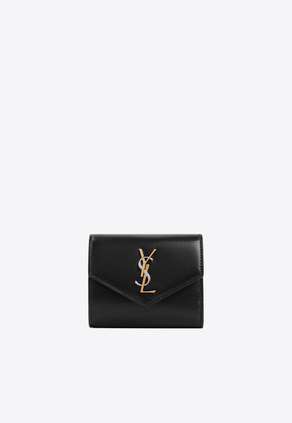 Logo-Plaque Nappa Leather Wallet