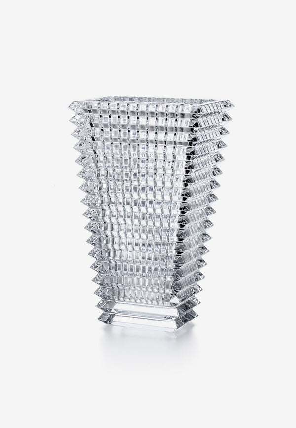 Large Rectangular Crystal Eye Vase