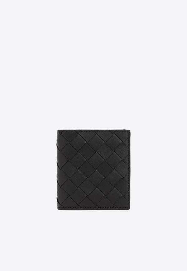 Intrecciato Slim Leather Bi-Fold Wallet