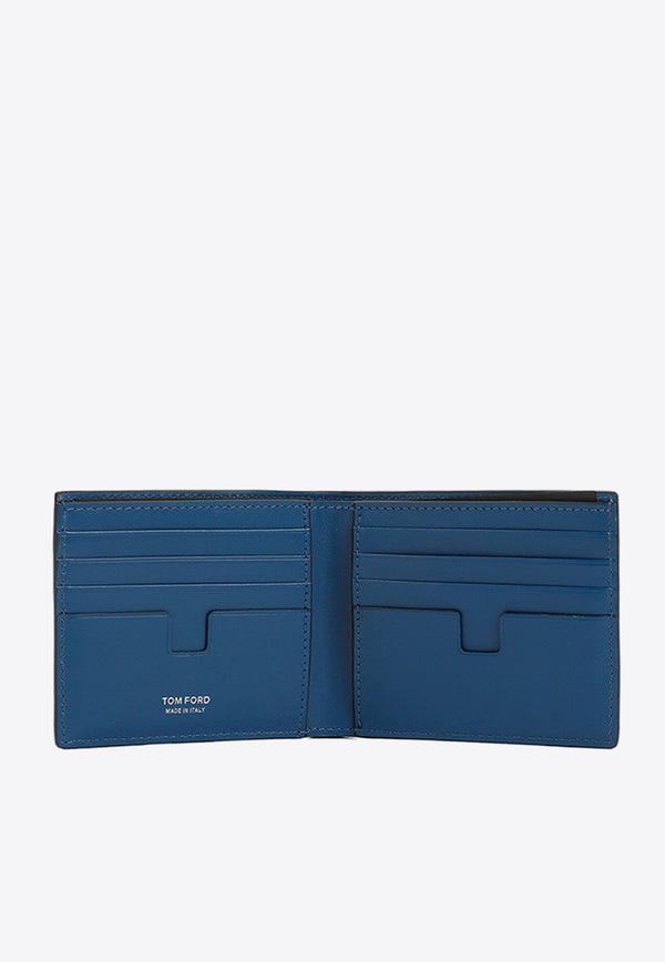 Bi-Fold Wallet in Croc-Embossed Leather
