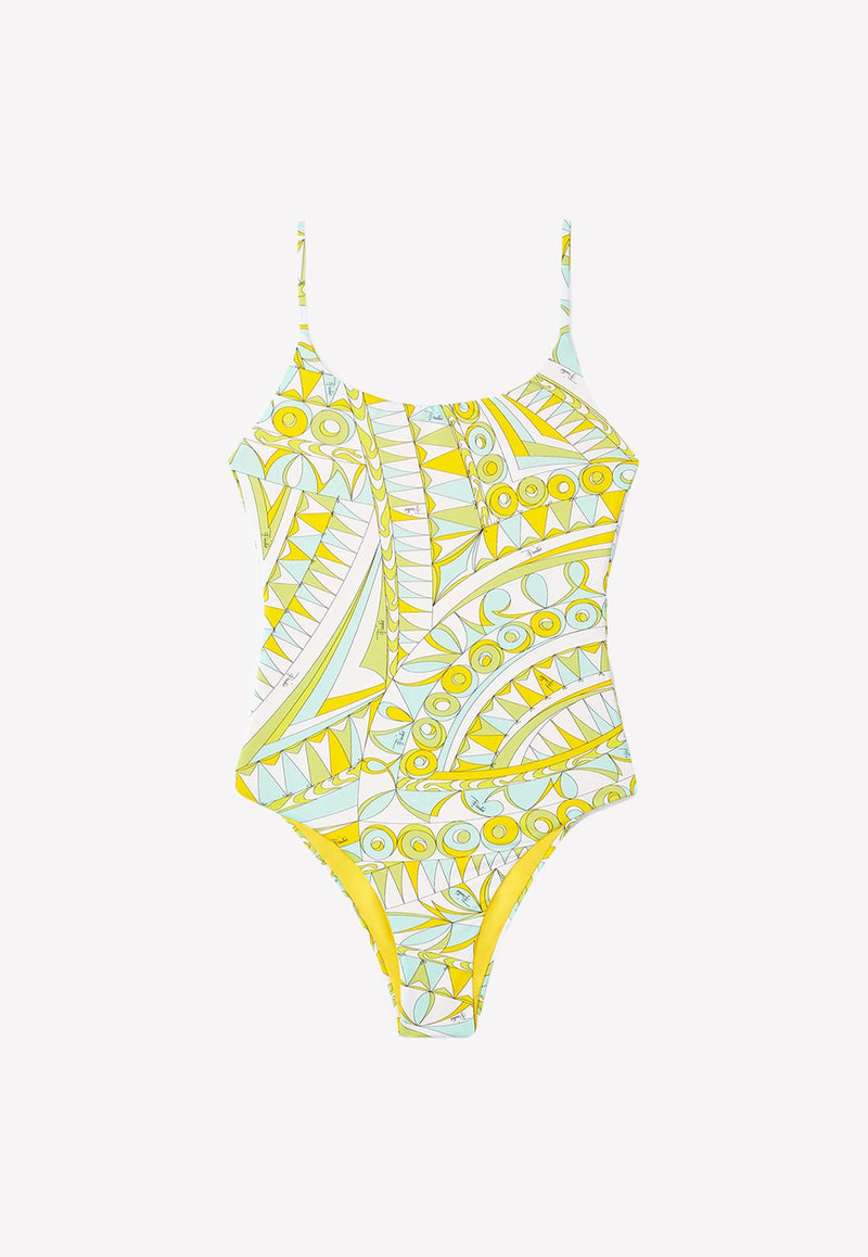 Bandierine Print Reversible Swimsuit