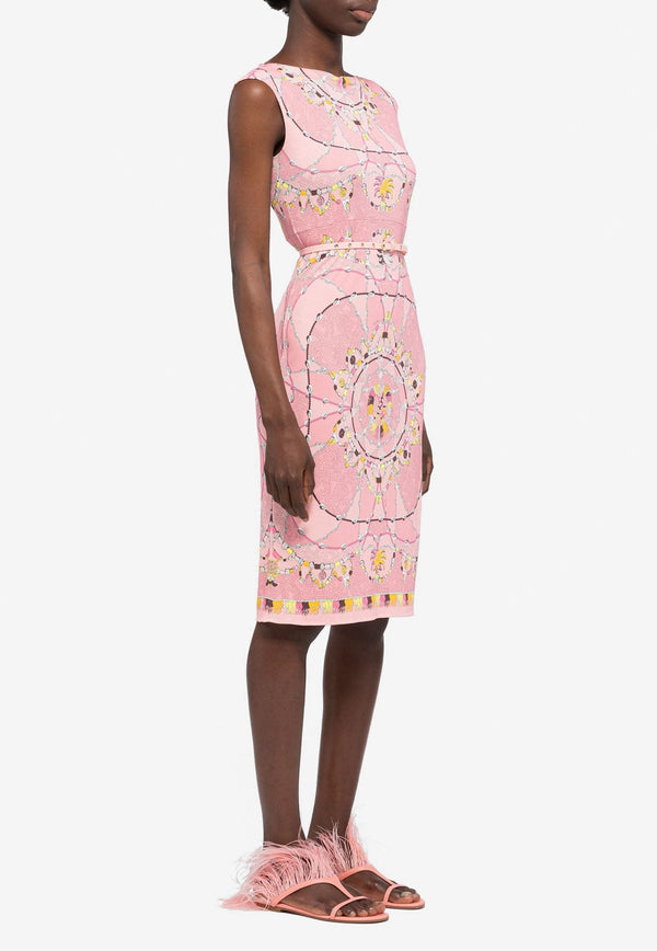 Cyprea Print Belted Dress